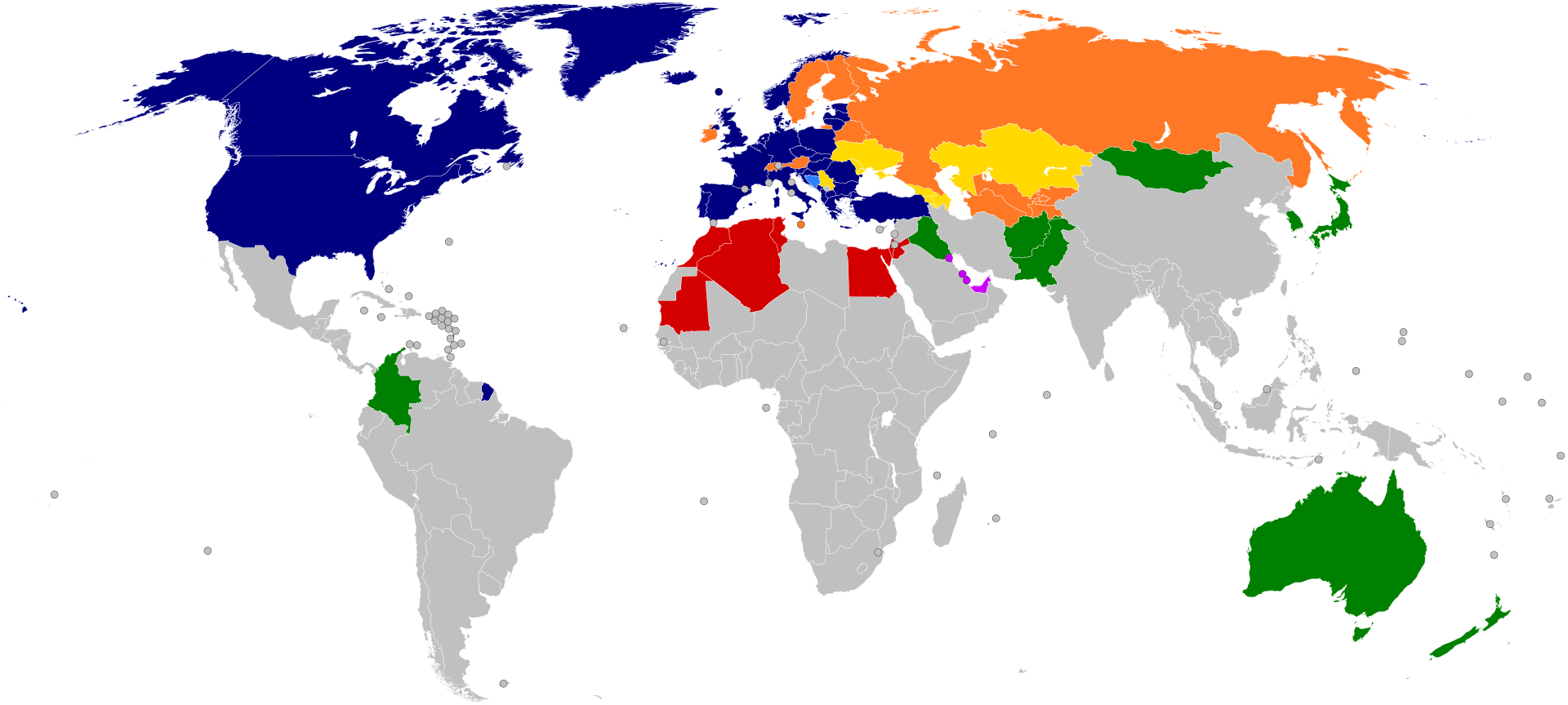 bản đồ quan hệ của nato